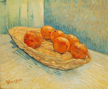 Vincent Van Gogh : Still Life with Basket of Six Oranges